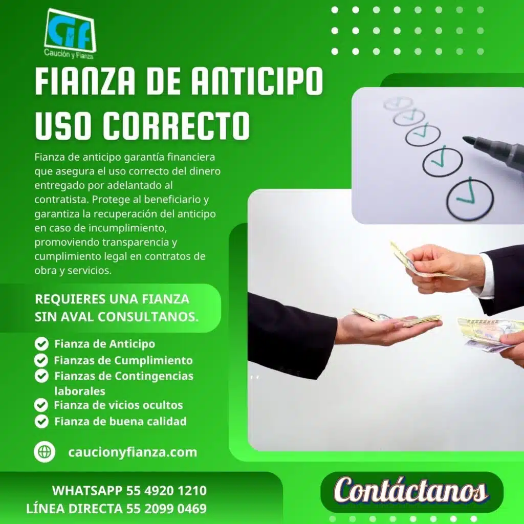 Fianza de Anticipo Uso Correcto